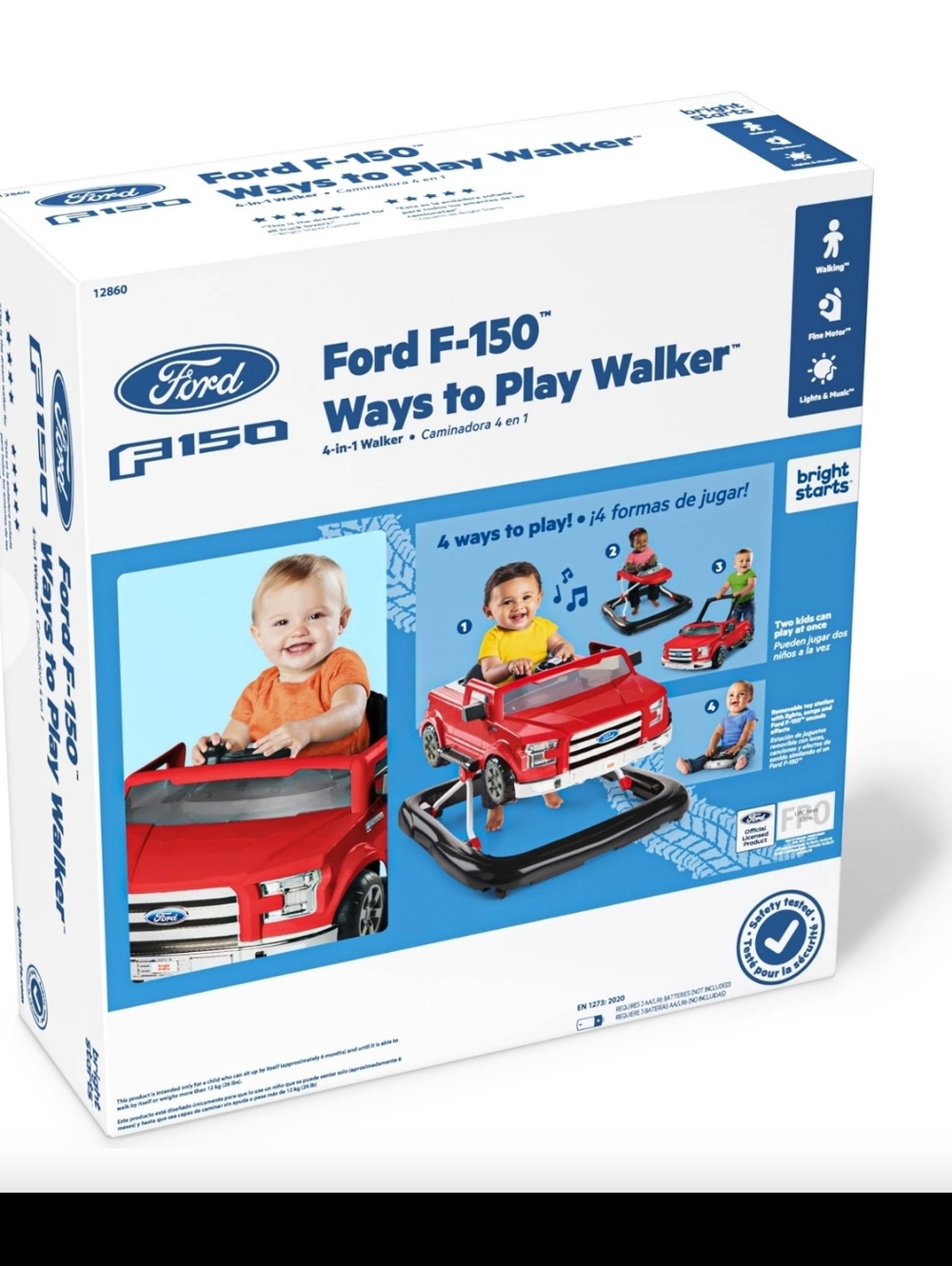 Ford F-150 Ways to Play Walker Toy in Red and Black